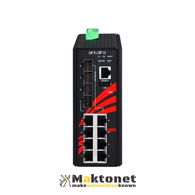 Antaira LMX-1204G-SFP-T
